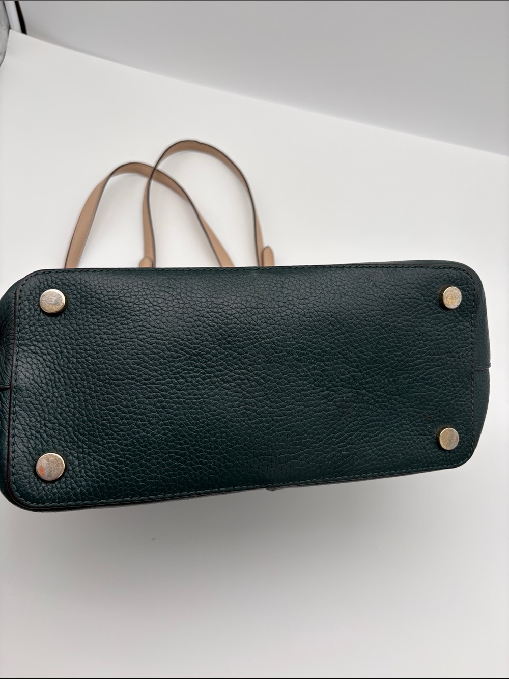 Micheal Kors Bedford Dark Green Pebbled Leather Tote BLEMISH - Picture 7 of 7